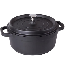 KingStyle , fedővel, tapadásmentes felület, 4 l, fekete edény