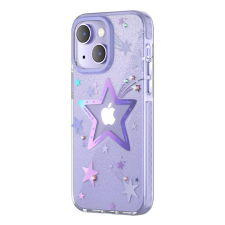 KINGXBAR Heart Star Apple iPhone 14 Plus purple star tok és táska