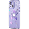 KINGXBAR Heart Star Sorozat Tok iPhone 14 Plus Tok Hátlap Lila Csillag (KGX533)