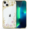  Kingxbar iPhone 13 luxus tok (pink-arany)