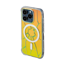KINGXBAR MagSafe Kingxbar PQY Crack Series szilikon tok iPhone 15 Pro - holografikus tok és táska
