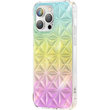 KINGXBAR Miya Sorozat Tok iPhone 14 Plus Hátlap Szivárványos Hátlapi Tok (KGX521) tok és táska