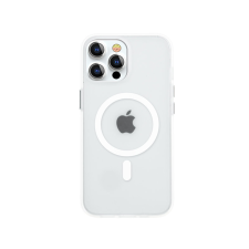 KINGXBAR PQY Elegáns Series mágneses tok iPhone 13 Pro készülékházhoz Fehér (MagSafe kompatibilis) tok és táska