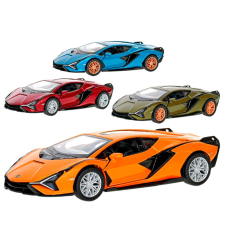 Kinsmart fémautó modell - Lamborghini Sian X autópálya és játékautó