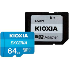 Kioxia Memóriakártya MicroSD Kioxia Exceria 64GB,UHS I U1+ Adapter, LMEX1L064GG2 memóriakártya