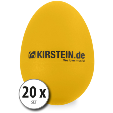 Kirstein 20 Darabos Kirstein Es-10Y egg shaker Szett - Sárga dob és ütőshangszer