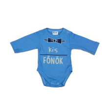 Kis főnök feliratos hosszú ujjú baba body kombidressz, body