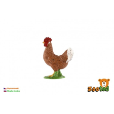  Kis méretű zooted műanyag tyúk figura játékfigura