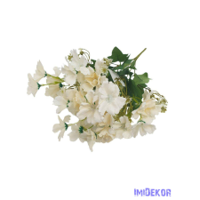  Kis virágos selyemvirág csokor 35cm - Törtfehér dekorációs kellék