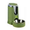  Kisállat automata etető rozsdamentes acél tállal -3,8L - Zöld