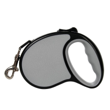  Kisállat flexi automata póráz – 3 m - Szürke nyakörv, póráz, hám kutyáknak