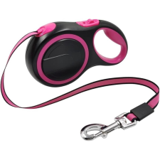  Kisállat flexi automata póráz-3m - Rózsaszín nyakörv, póráz, hám macskáknak