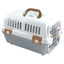 Kisállat hordozó,szállító box 🧳 - Szürke szállítóbox, fekhely kutyáknak