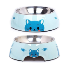  Kisállat mintás kivehető tál-kicsi ,(Melamin anyagú) - cicás macskatál