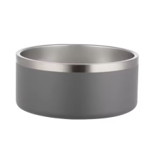  Kisállat speciális fém tál-14cm - Szürke kutyatál