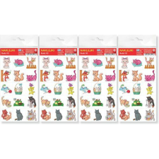 Kiscicák 02 Matricák 4 darab/csomag matrica