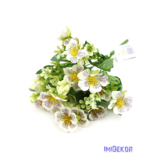  Kisfejű árvácska csokor 28cm - Törtfehér dekorációs kellék