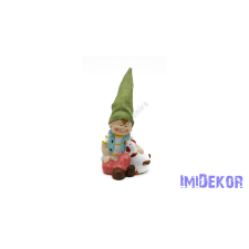  Kisfiú kakassal 9x7x19,5 cm dekorációs kellék
