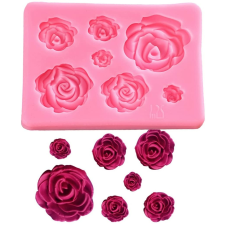  Kisméretű rózsa fondant forma, szilikon, 8,3×6 cm sütés és főzés