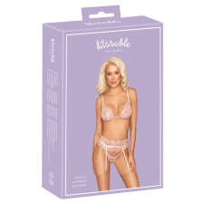 Kissable Kissable - csipkés fehérnemű szett (pink) fehérnemű szett