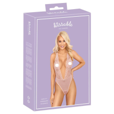 Kissable - mélyen dekoltált csipke body (pink) body