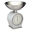 KitchenCraft Rozsdamentes acél konyhai mérleg 4kg-ig,szürke,30x25cm,Living Nostalgia