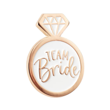Kitűző "Team Bride" , rose gold ajándéktárgy