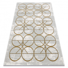 Kizárólagos EMERALD szőnyeg 1010 glamour, elegáns körökben krém / arany 180x270 cm lakástextília