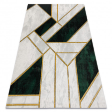  Kizárólagos EMERALD szőnyeg 1015 glamour, elegáns márvány, geometriai üveg zöld / arany 120x170 cm lakástextília
