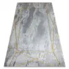  Kizárólagos EMERALD szőnyeg 1022 glamour, elegáns geometriai, márvány szürke / arany 120x170 cm