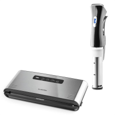 Klarstein Quickstick Sous Vide + Foodlocker Pro, készlet vákuumos főzéshez, sous-vide merülő forraló | vákuumozó gép elektromos főzőedény