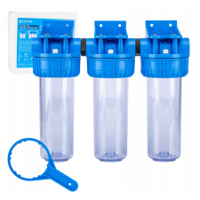 Klarwod Háromlépcsős szűrőház 10&quot; hidegvízre 1/2&quot; csatlakozás Klarwod FS3WFW12 vízszűrő