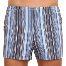 Klasszikus férfi bő szárú boxeralsók Foltýn kék csíkos extra többszínű (KN75) 8XL férfi alsó
