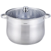 Klausberg fazék 22.4L, Ø34 cm- rozsdamentes acél, edzett üveg fedő (KB-7168)