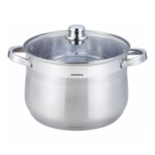 Klausberg fazék 7L, Ø22 cm- rozsdamentes acél, edzett üveg fedő (KB-7162) edény
