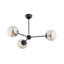 KLAUSEN Arms 3 fekete csillár (KL103016) E14 3 izzós IP20 világítás