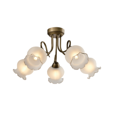 KLAUSEN Columbine 5 antik bronz mennyezeti lámpa (KL105004) E27 5 izzós IP20 világítás