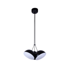 KLAUSEN Crowd 3 fekete LED függesztett lámpa (143000) LED 1 izzós IP20 világítás