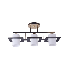 KLAUSEN Cube 3 arany-wenge mennyezeti lámpa (LY-3106) E27 3 izzós IP20 világítás