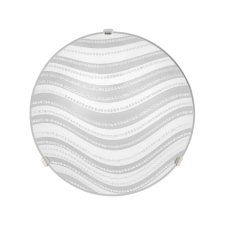 KLAUSEN Dune 25 fehér-ezüst mennyezeti lámpa (LY-6074) E27 1 izzós IP20 világítás