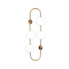 KLAUSEN Galilei AP4 sárgaréz fali lámpa (101024) G9 4 izzós IP20 világítás