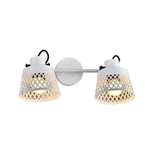 KLAUSEN Karo AP2 fehér fali lámpa (KL162017) E27 2 izzós IP20 világítás