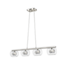 KLAUSEN Klass SP4 nikkel függesztett lámpa (142067) G9 4 izzós IP20 világítás