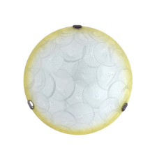 KLAUSEN Lana D300 fehér-sárga mennyezeti lámpa (KL100019) E27 1 izzós IP20 világítás