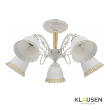 KLAUSEN Merida LY-3455 mennyezeti lámpa, 5xE27, fehér+arany, IP20, Klausen világítás