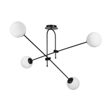 KLAUSEN Nuray SP4 fekete függesztett lámpa (KL114007) E27 4 izzós IP20 világítás