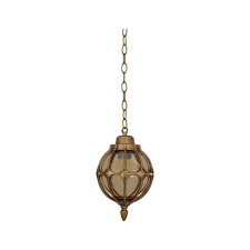 KLAUSEN Reno 7 antik bronz kültéri függesztett lámpa (KL0069) E27 1 izzós IP44 kültéri világítás