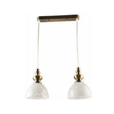 KLAUSEN Rini 2 antik bronz függesztett lámpa (LY-3364) E27 2 izzós IP20 világítás