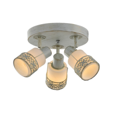 KLAUSEN Romantik PL3 fehér-arany mennyezeti lámpa (KL9140) E14 3 izzós IP20 világítás