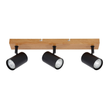 KLAUSEN Zinnia PL3 fekete-natúr mennyezeti spotlámpa (KL163019) GU10 3 izzós IP20 világítás